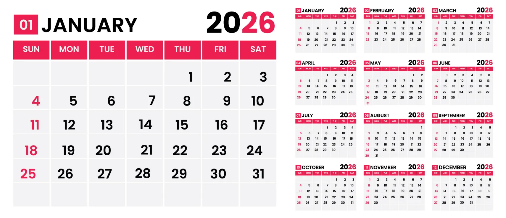 Ocak Ayı Özel Günler: 2026