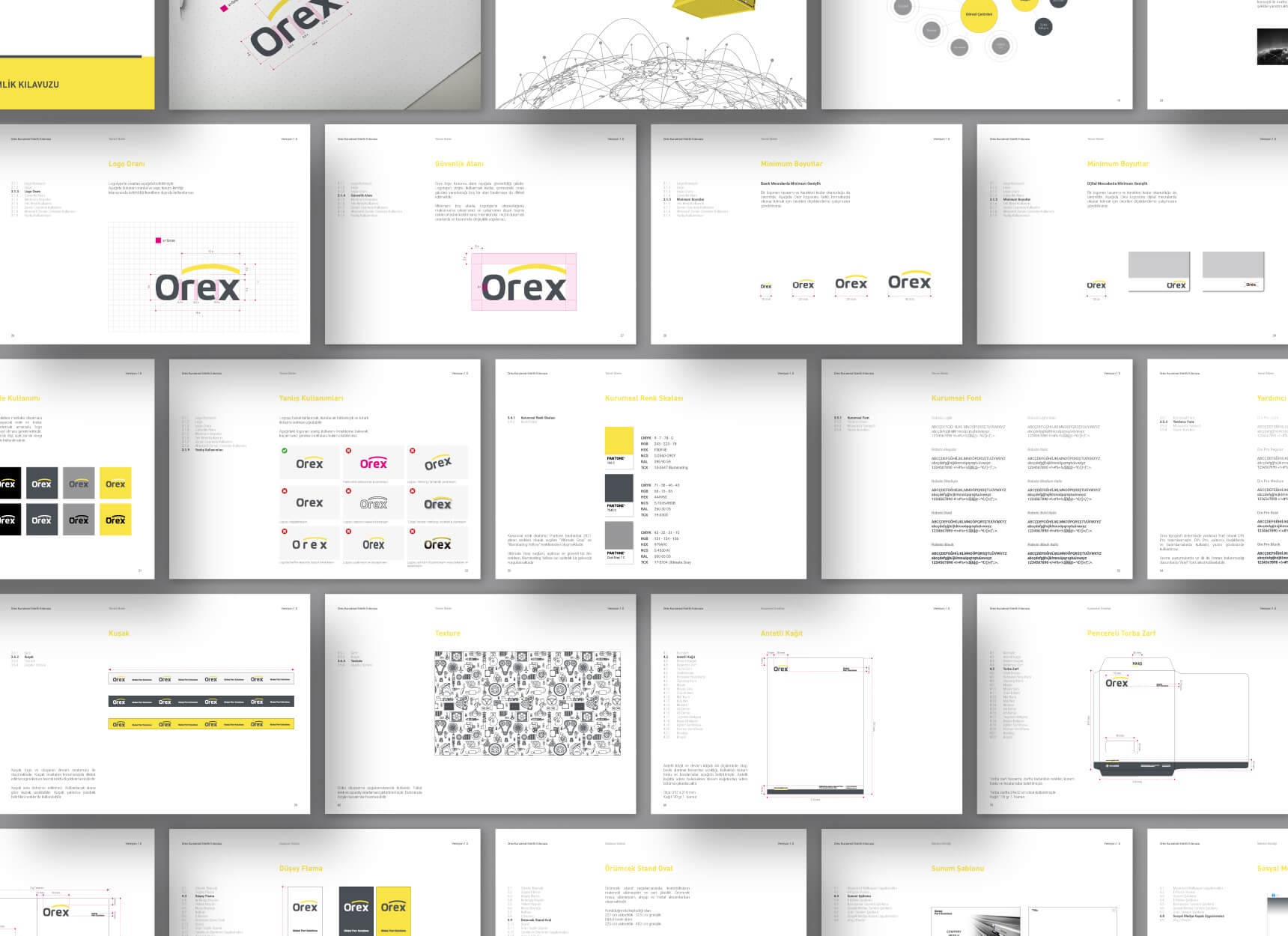 Orex-2 - wrinting 1-3 - brand video-5 - logo part-6 - brand book mockup